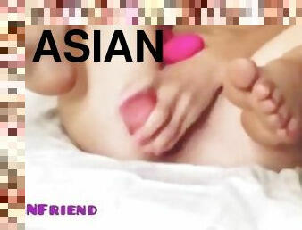 asia, mastubasi, orgasme, muncrat, isteri, amatir, sayang, remaja, buatan-rumah, alat-mainan-seks