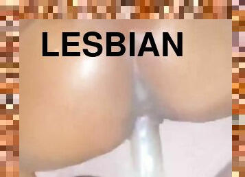 vagina-pussy, diikatkan-pada-tubuh, amatir, berkulit-hitam, lesbian-lesbian, pasangan, bokong, basah