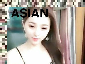 asiatisk, webcam, solo