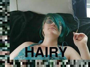 Jazz and jazz cabbage: GanjaGoddess69 touches herself while she smokes - Big tits