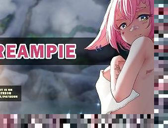 ASMR Creampie in the Hot Springs