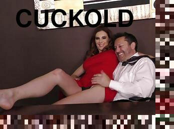 Redhead Mom Lilian Stone Cuckold Blowjob - Mean World - Office Cuckold