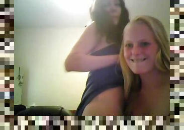 Two girl cam show with fingering