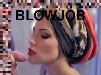 High definition artistic erotic blowjob