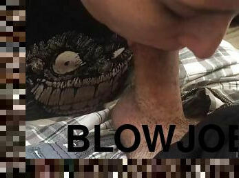 Colleague gives a risky blowjob in the bosss office and swallows my cum