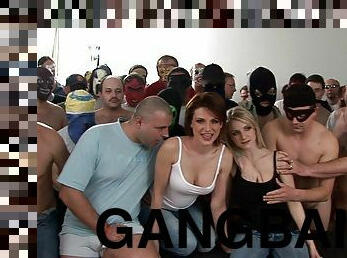 Massacre!! 120 Guys Gangbanged two czech whores