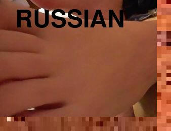 росіянка, прихильник, ступні, солодка, фетиш, відсмоктування, пальці-ніг