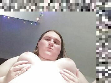 Huge Trans BBW Cum Explosion!