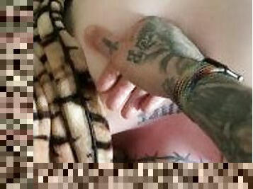 Tatted Papi throat Fucks Tattooed Trans Goddess