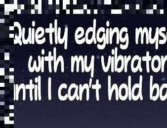 Lewd Boy plays with his Vibrator and Edges himself - male whimpering & masturbating audio