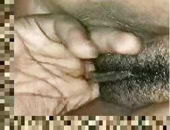 Hairy Pussy MILF gets Pussy play and BBC fuck Upclose