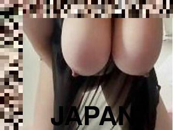 veľké-prsia, masturbácia, žena, vyzreté, japonské, bacuľaté, vydaté