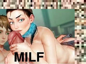 extrem, bunaciuni, pula-imensa, milf, mama, japoneza, excitat, animatie, hentai, dildo