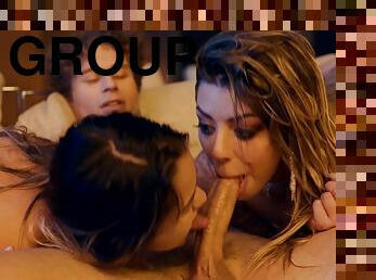 Deviant tarts heart-stopping group sex movie