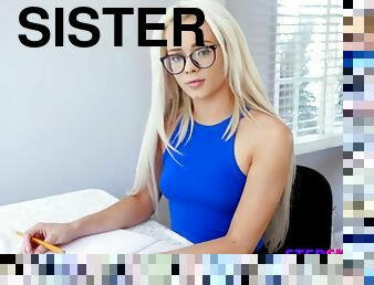 Cute nerdy stepsister uses stepbrothers cock for lessons! C6:E9
