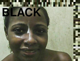 My black ebony gf likes cum facial selfies and hardcore bathroom sex