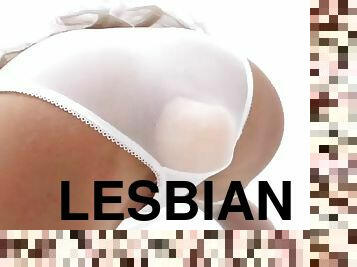 lesbian-lesbian, mainan, pakaian-dalam-wanita, alat-mainan-seks, berambut-cokelat