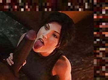 Lara playing with a cock 