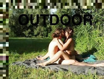 Romantic elven fantasy outdoor sex (amateur couple)