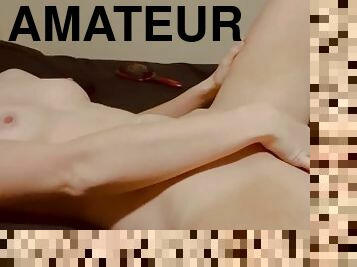 masturbācija-masturbation, orgasms, amatieris, pusaudzis, solo, mazās-krūtis