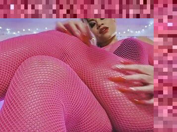 Sexy Asmr Fishnet Bodystocking Scratching/Long Nails