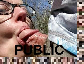 Perfect Little Slutty Sarah Loves Sucking Cock in Public Places