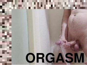 mandi, mastubasi, orgasme, amatir, cumshot-keluarnya-sperma, penis-besar, homo, handjob-seks-dengan-tangan-wanita-pada-penis-laki-laki, sperma, mandi-shower