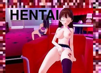 dilettant, anal-sex, beule-schuss, creampie, füße, anime, hentai