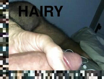 Jacking my big white daddy cock