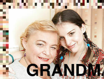 Horny Young Teen Pleases Hot Grandma - MatureNL