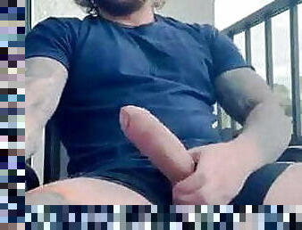 Handsome guy from Turin shows off his huge dick