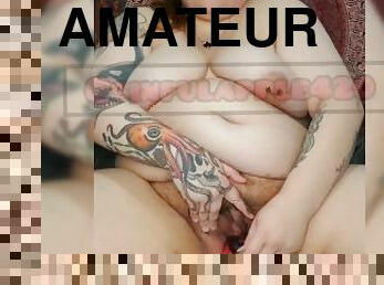 masturbare-masturbation, monstru, orgasm, amatori, bbw, fantezie, calarind, dildo, solo, bruneta