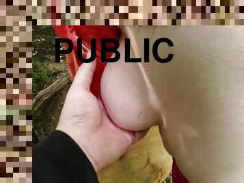 Pussy groping and spanking in public - directors cut