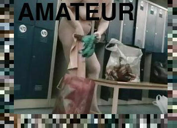 Sexy undressing of amateurs in the locker room