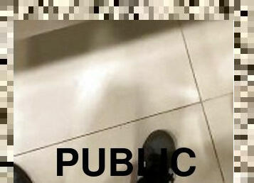 Thirst trap in public toilet