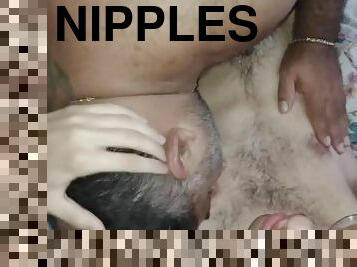 Loop of my Daddy licking my nipples