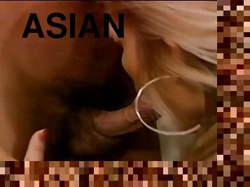 Hot asian kascha takes a man!