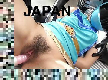 Japanese Cosplayer Brave Blue Is Squirting, Uncensored