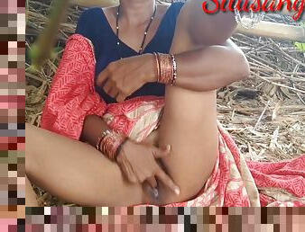 Indian Hot Desi Bangali Bhabhi Fingerings Sex In Outside