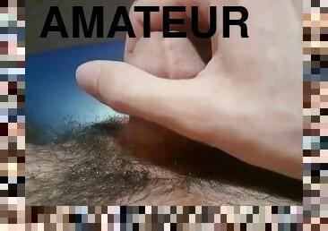 masturbation, amateur, maison, branlette, secousses, ejaculation, horny, solo, minuscule, bite