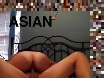 PUMPING THICC ASIAN, BED WONT STOP SHAKING