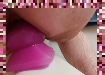 bading, anal, homofil, dildo, dusj, alene