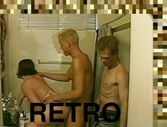 gammal, anal, brudar, avsugning, gigantisk-kuk, gay, vintage, retro, trekant, äldre