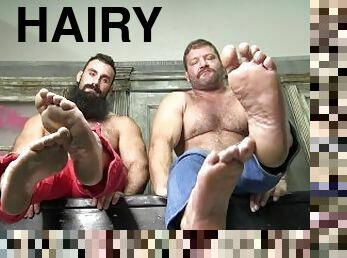 Hunky Daddy Colby Jansen Shows Off Feet With Bearded Friend