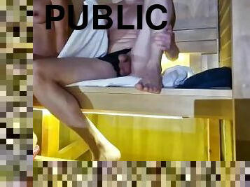 publisks, strapons, amatieris, tūpļa, māte, spēļmanta, homoseksuāls, sauna, dominēšana, femdom