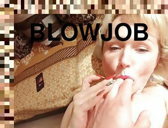 Blonde Blowjob And Hard Anal Sex - Cum In Big Ass Pov