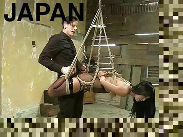 asia, berambut, blowjob-seks-dengan-mengisap-penis, mainan, jepang, bdsm-seks-kasar-dan-agresif, pakaian-dalam-wanita, pakaian-jaring-ikan, bondage-seks-dengan-mengikat-tubuh, berambut-cokelat