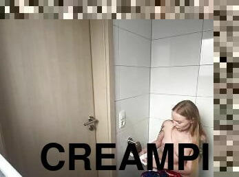 dilettant, reifen, babe, blasen, erotisch-mutti, schwer, deutsch, creampie, schmutzig, wc