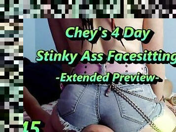 Chey's Stinky Ass Facesitting - Extended Preview