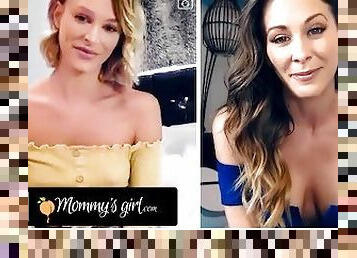 MOMMYSGIRL Thirsty Emma Hix And Stepmom Cherie DeVille Share Their Wet Pussy On Cam